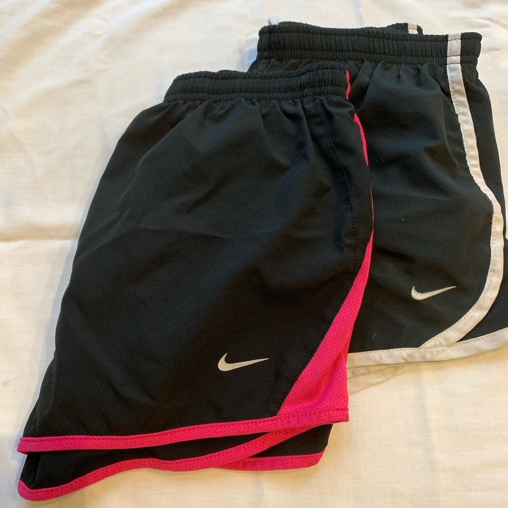 2 Pair Nike girls shorts